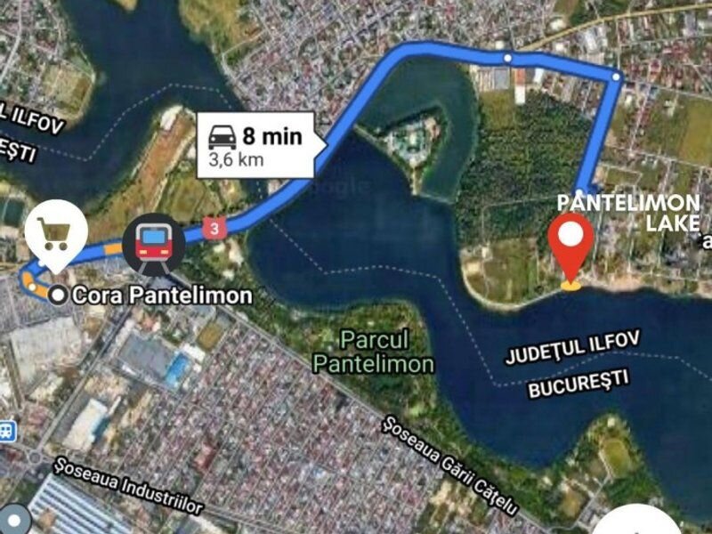 Pantelimon Lake, 3 camere direct pe lacul Pantelimon, gratis parcare + boxa.